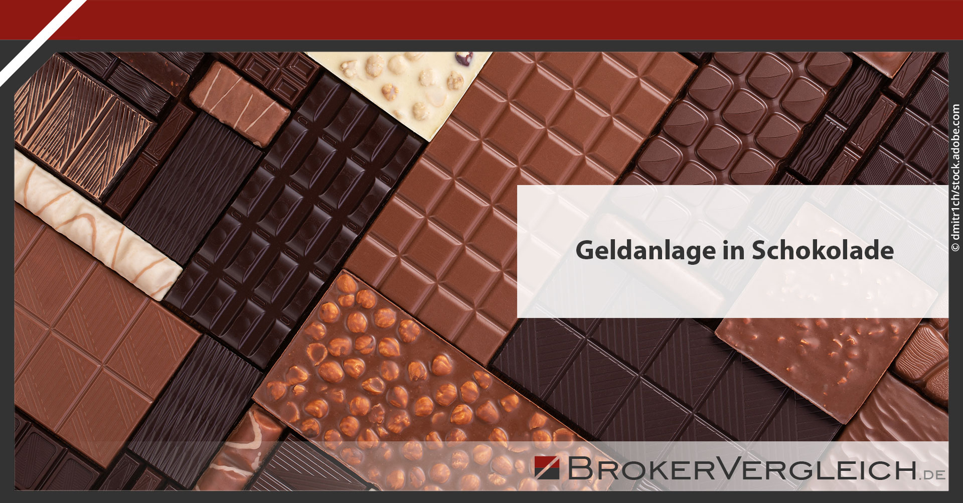 Social Media Grafik zur Expertise über Geldanlagen in Schokolade