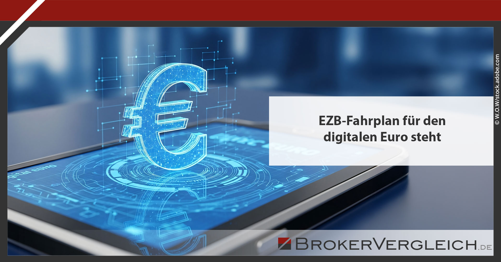 Social Media Grafik zur News "Fahrplan zum digitalen Euro steht"