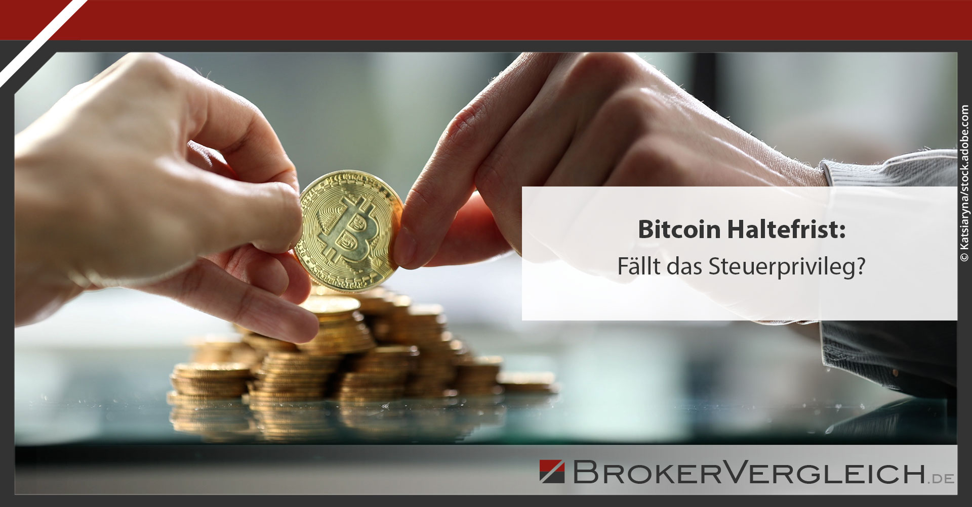 Social Media Grafik zur News: Bitcoin Haltefrist: Fällt das Steuerprivileg?