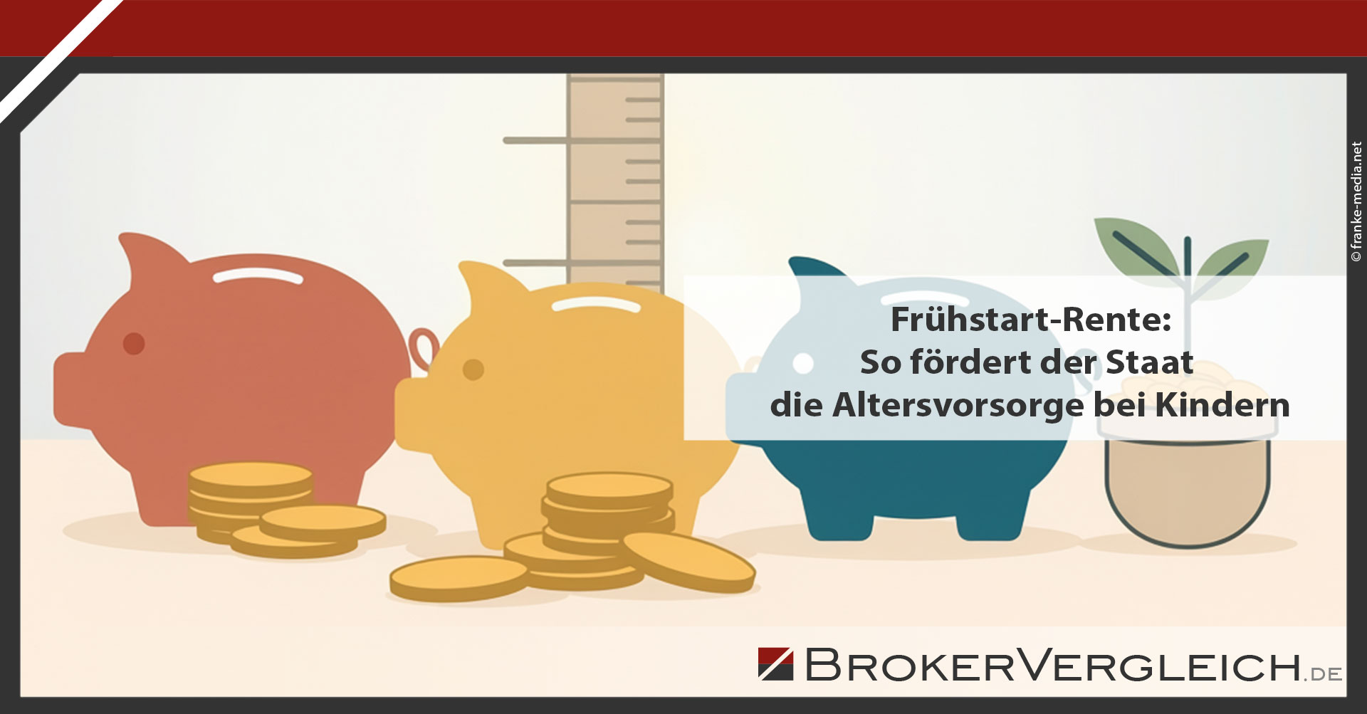 Social Media Grafik zum Artikel Altersvorsorge für Kinder