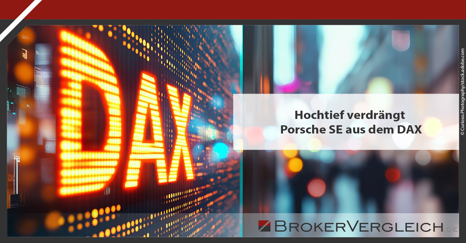 Grafik zum Artikel Hochtief verdrängt Porsche SE aus dem DAX