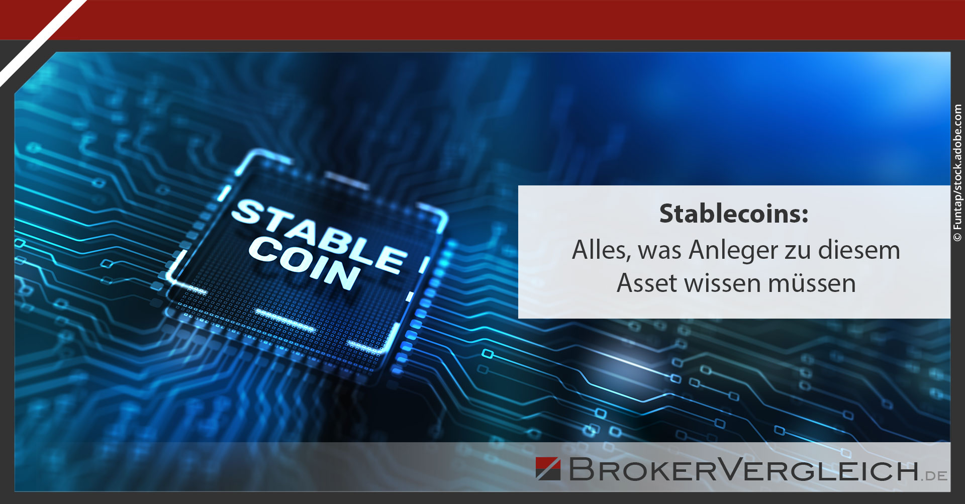 Social Media Grafik zur Expertise über Stablecoins